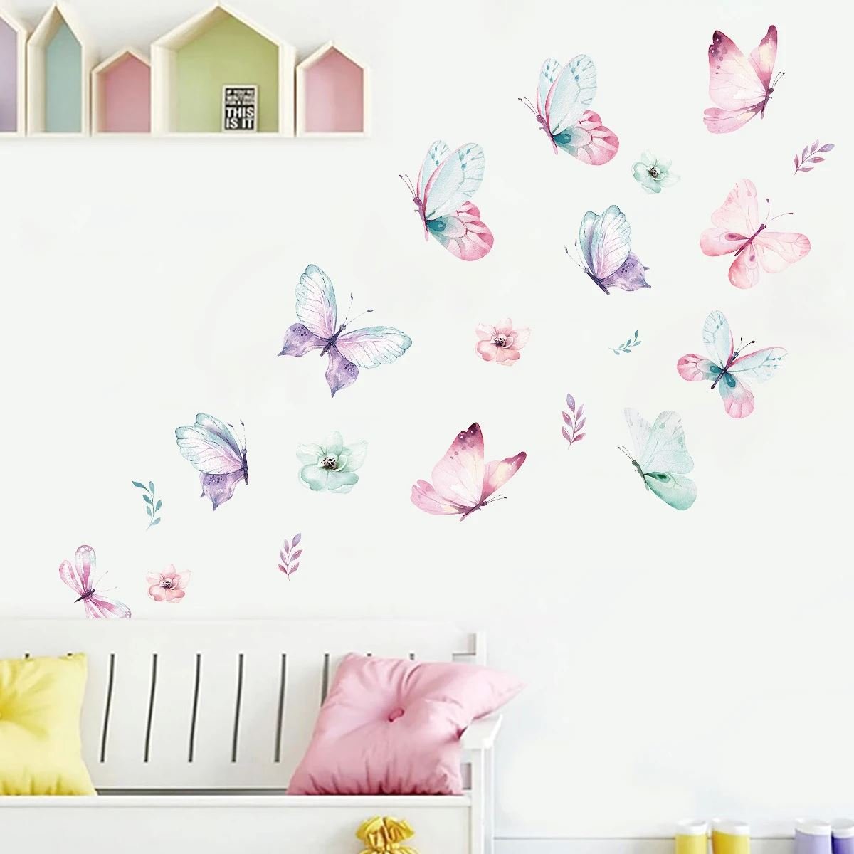 Décoration Murale - ButterfliesSticker™ - Vert - Bébélinours