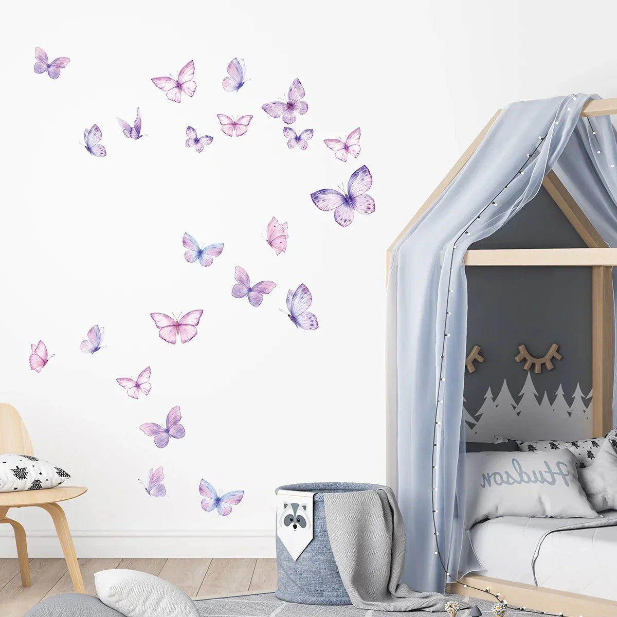 Décoration Murale - ButterfliesSticker™ - Violet - Bébélinours