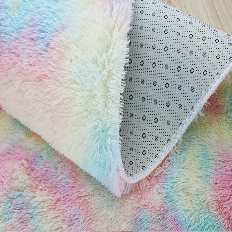 Tapis en Fourrure - HairyRugs™ - Arc - en - ciel - Bébélinours