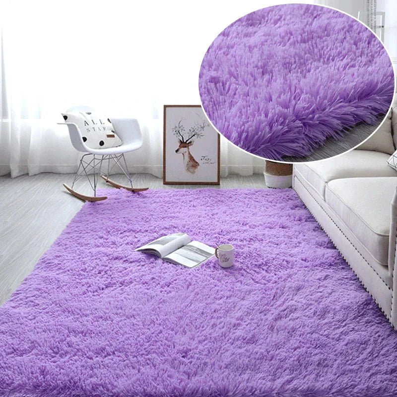 Tapis en Fourrure - HairyRugs™ - Mauve - Bébélinours